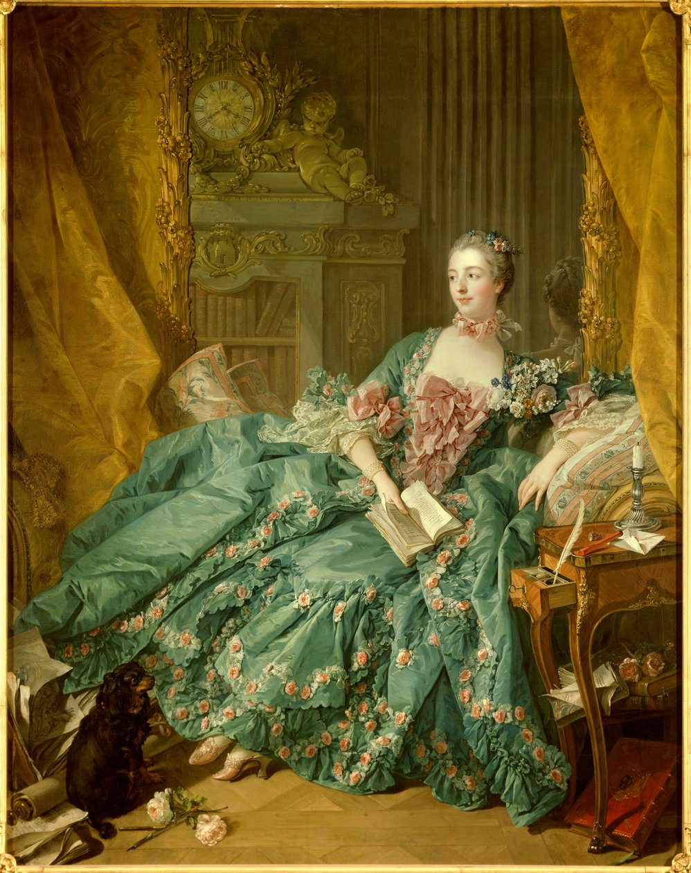Retrato de Jeanne Antoinette Poisson, Marquesa de Pompadour de François Boucher