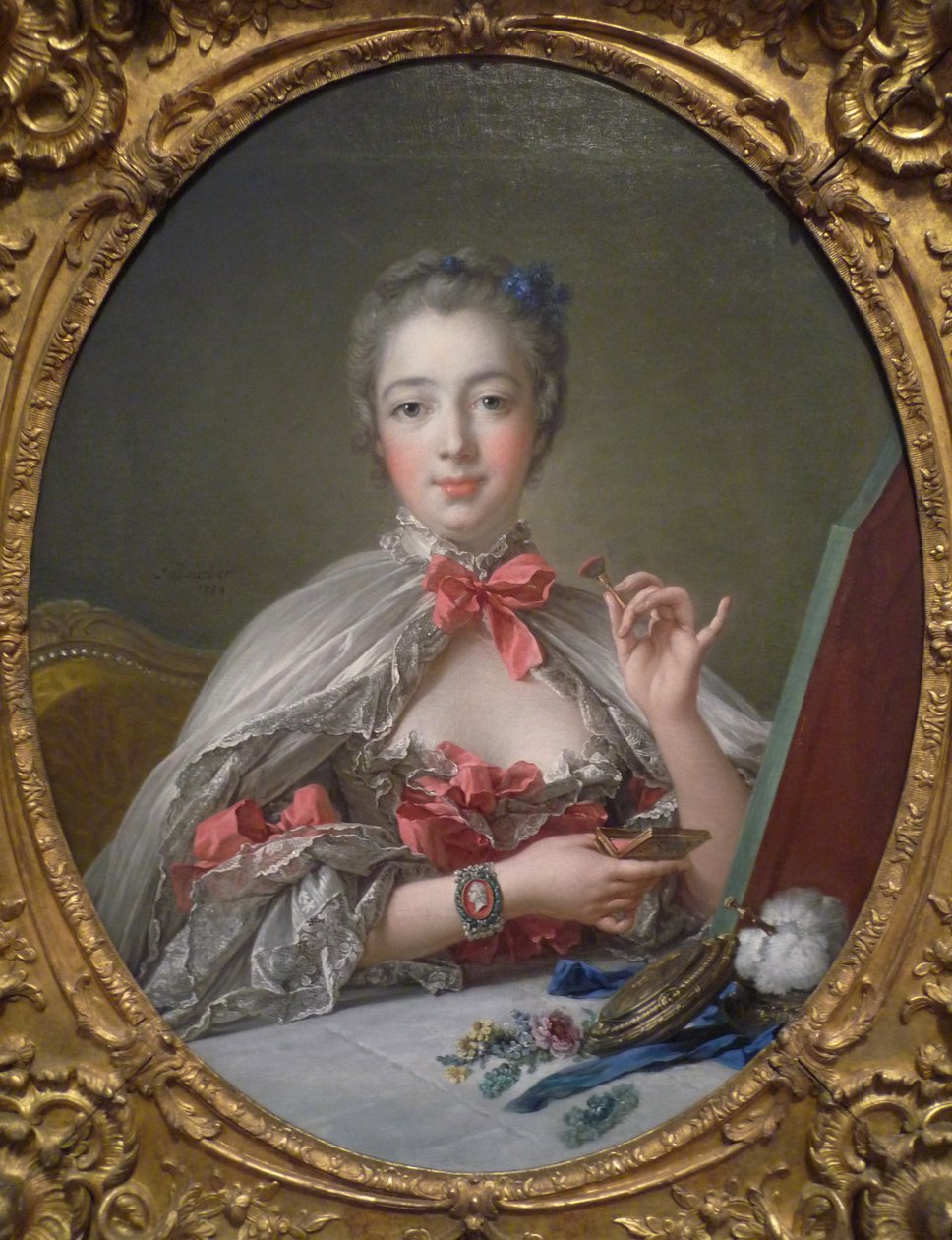 Retrato da Marquesa de Pompadour 1721-1764, 1750 de François Boucher