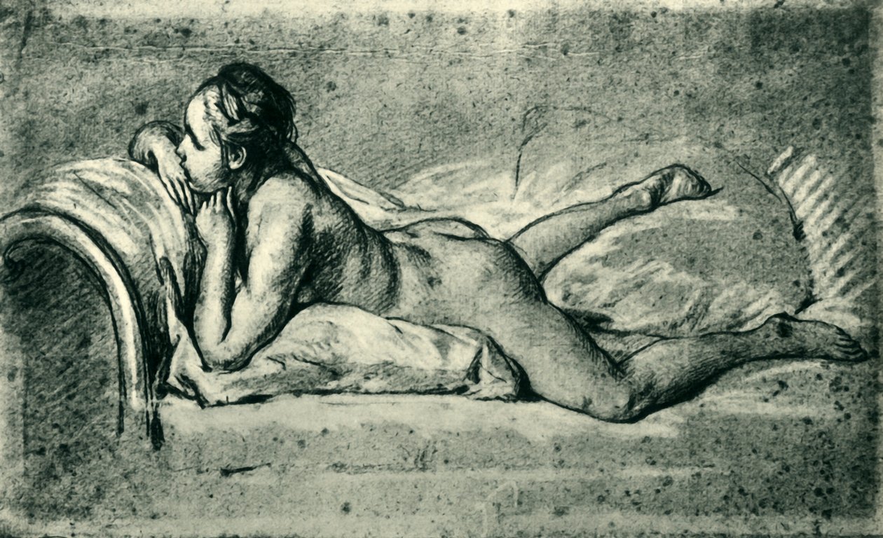 Nu feminino reclinado, 1751, 1943. de François Boucher
