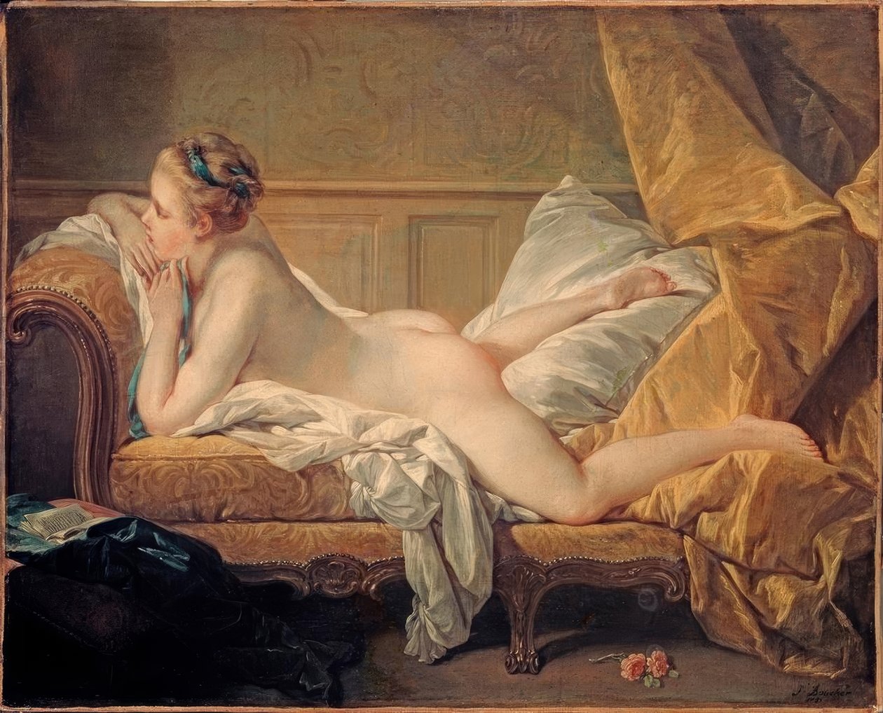 Menina de descanso de François Boucher