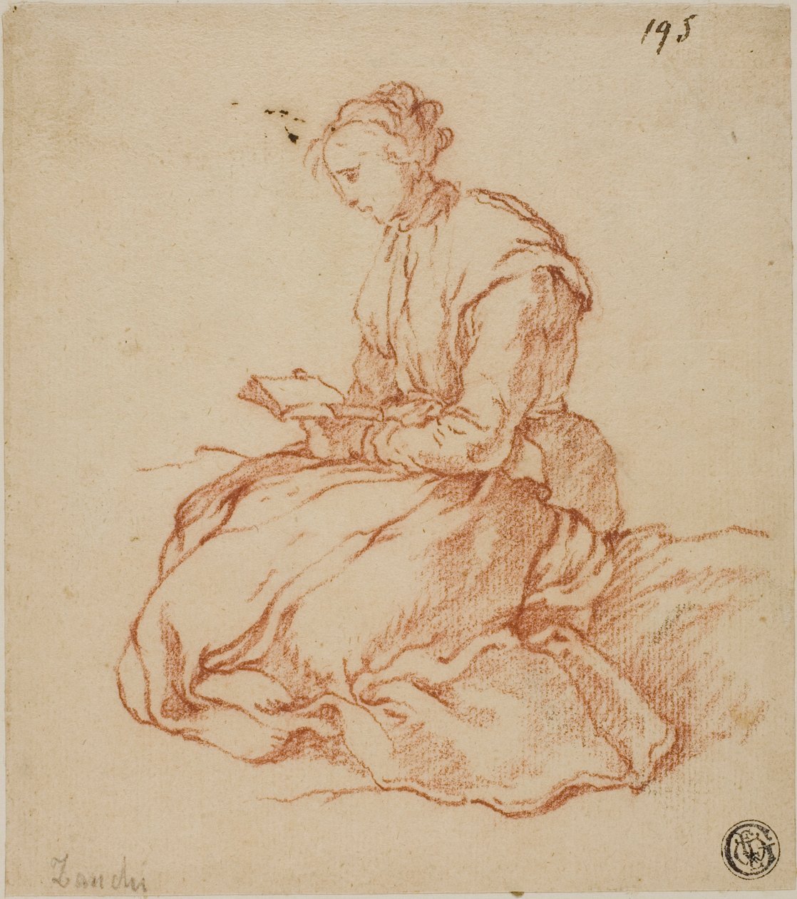 Mulher sentada lendo de François Boucher