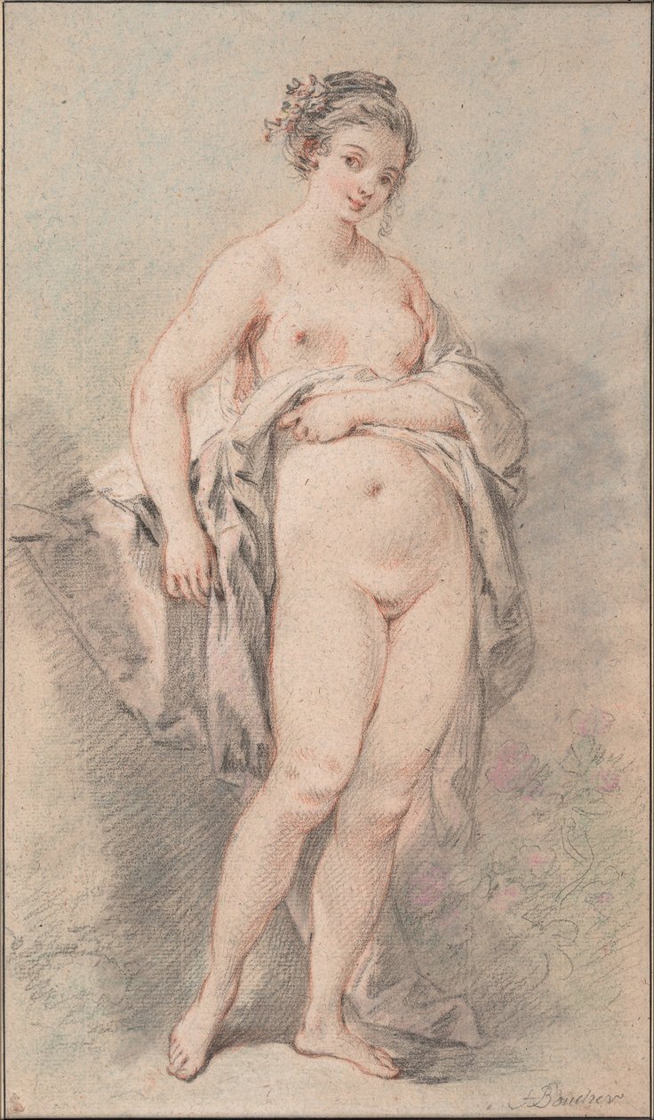 Rapariga nua em pé de François Boucher