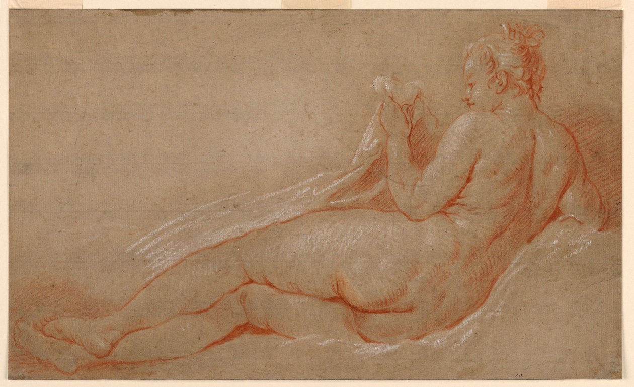 Estudo para Nu Reclinado de François Boucher