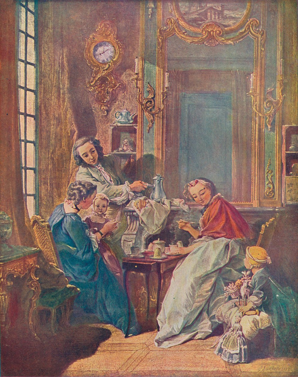 A refeição da tarde, 1739 de François Boucher