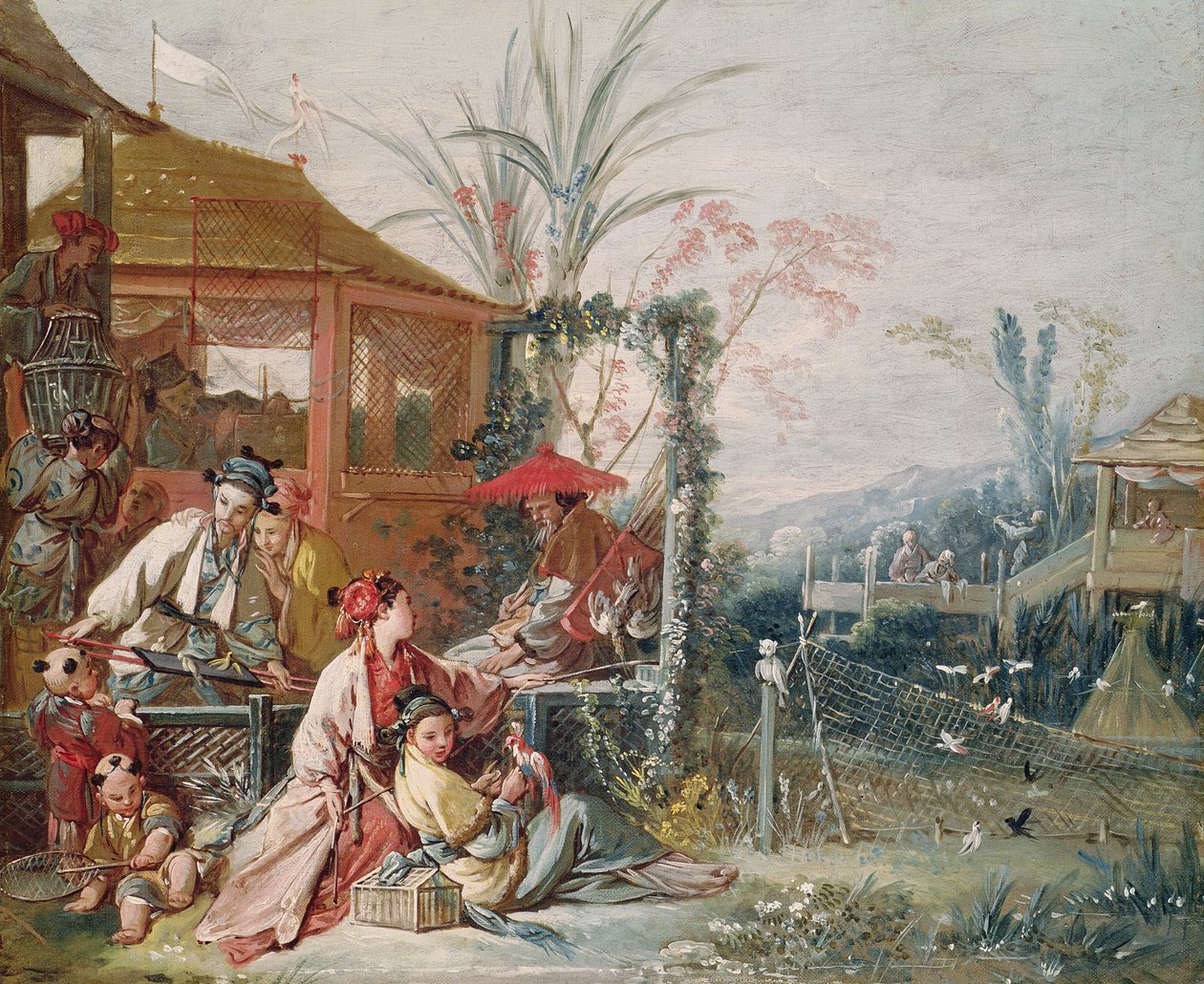 A caça chinesa, c.1742 de François Boucher