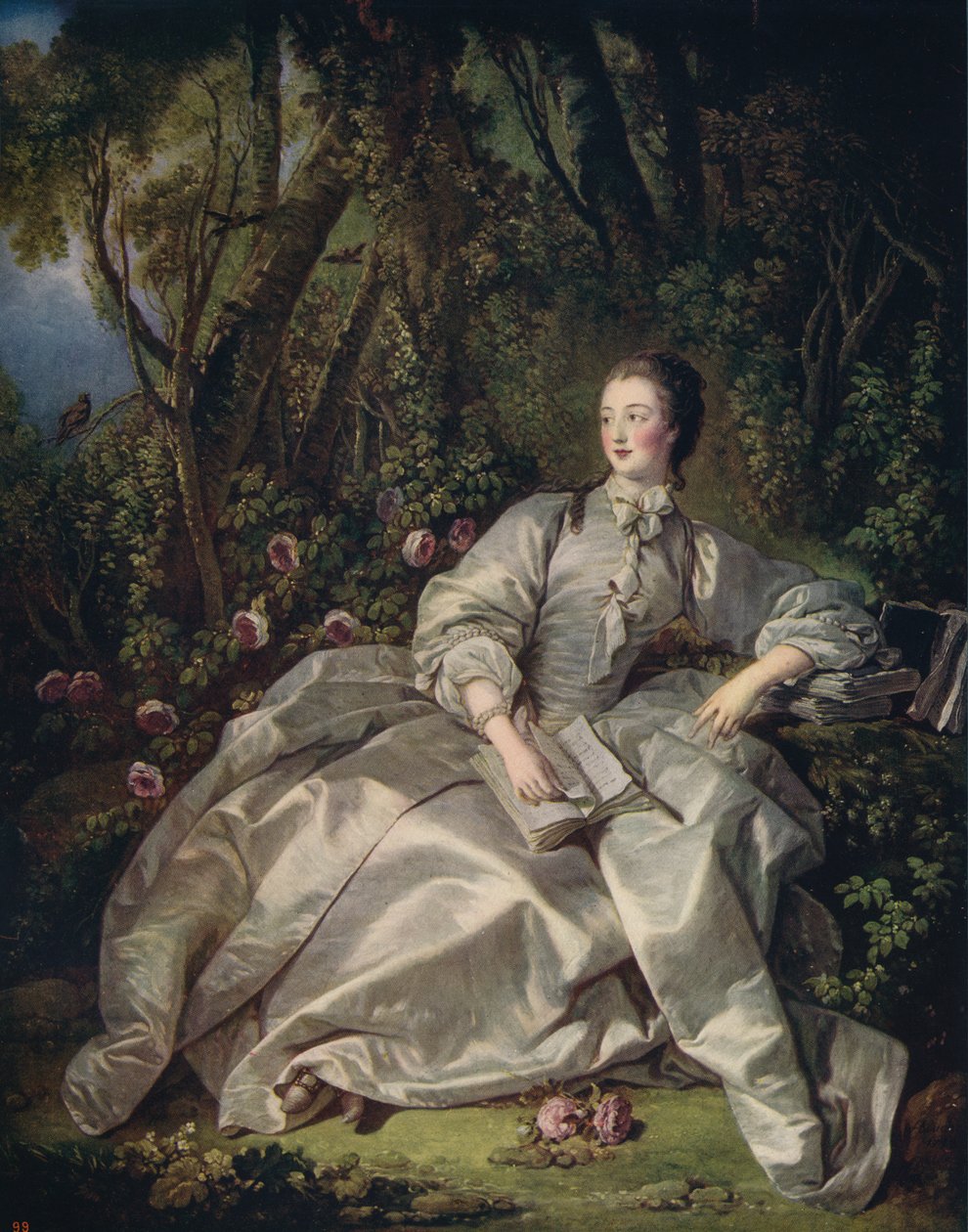 O Marquês de Pompadour, 1758, c1915 de François Boucher