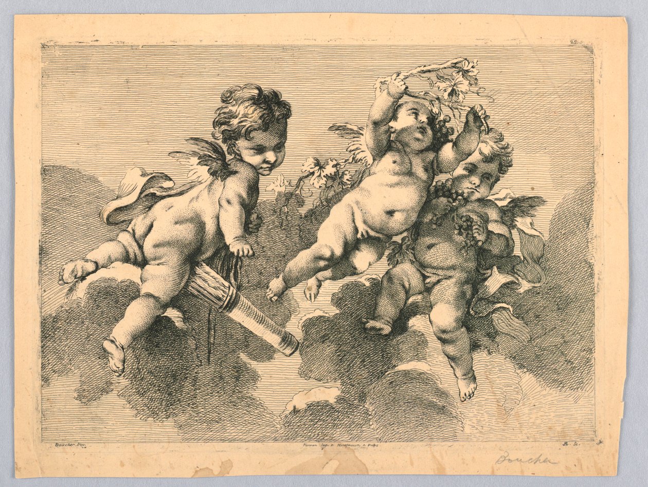 Três Putti de François Boucher