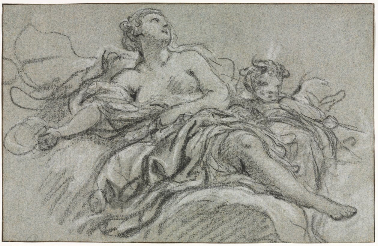 Vênus e Cupido, segundo ou terceiro quartel do século XVIII. de François Boucher