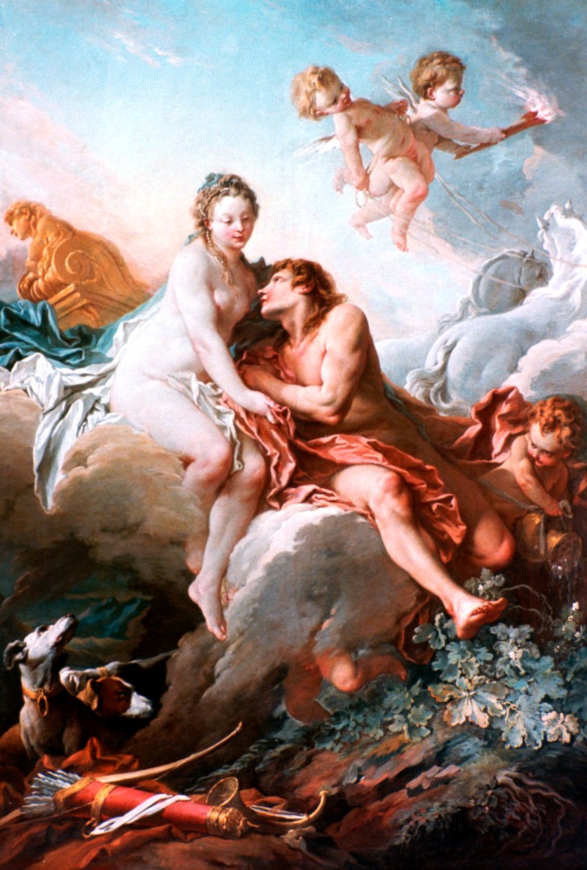 Vênus e Marte, c1725-1770 de François Boucher