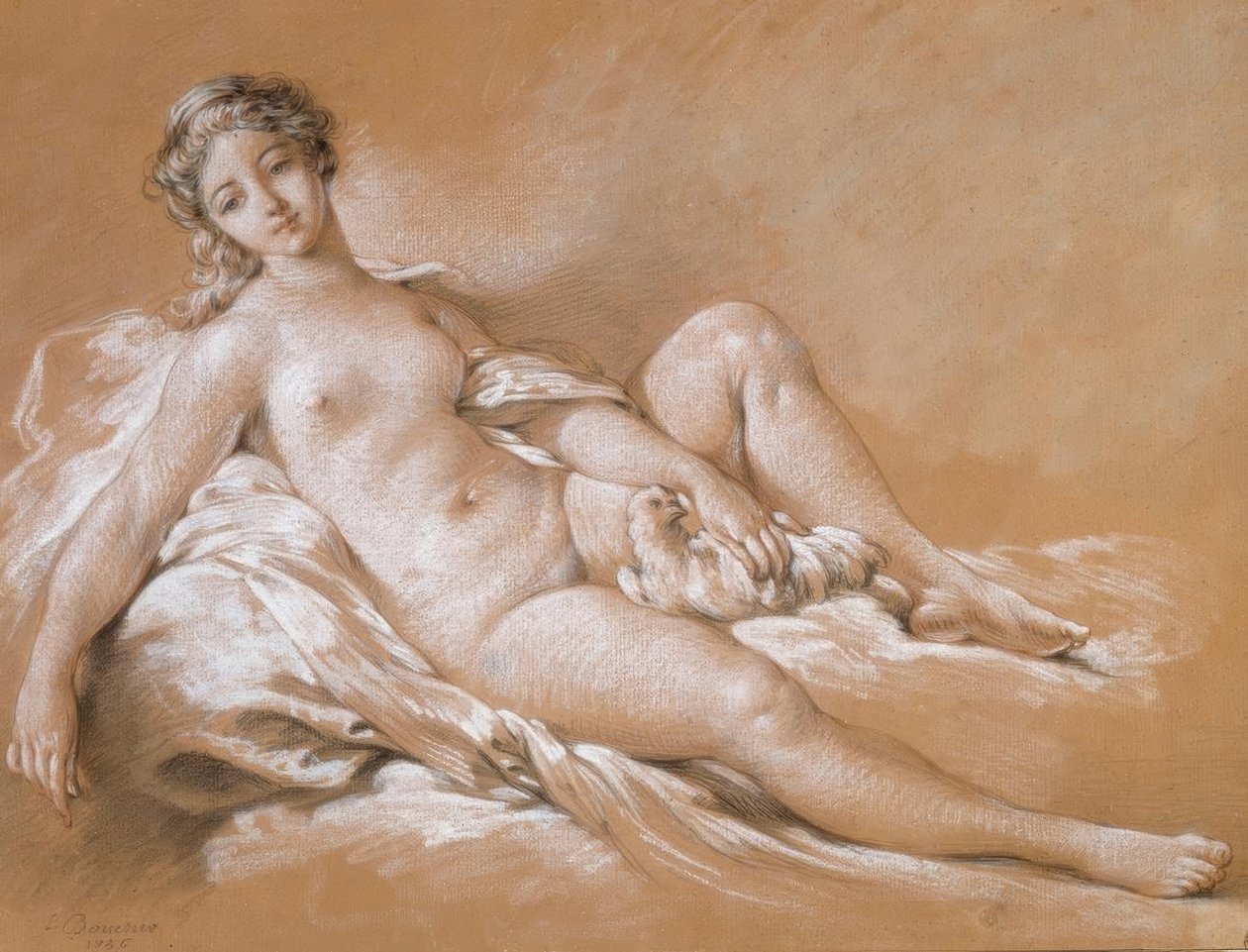 Vênus com a pomba de François Boucher