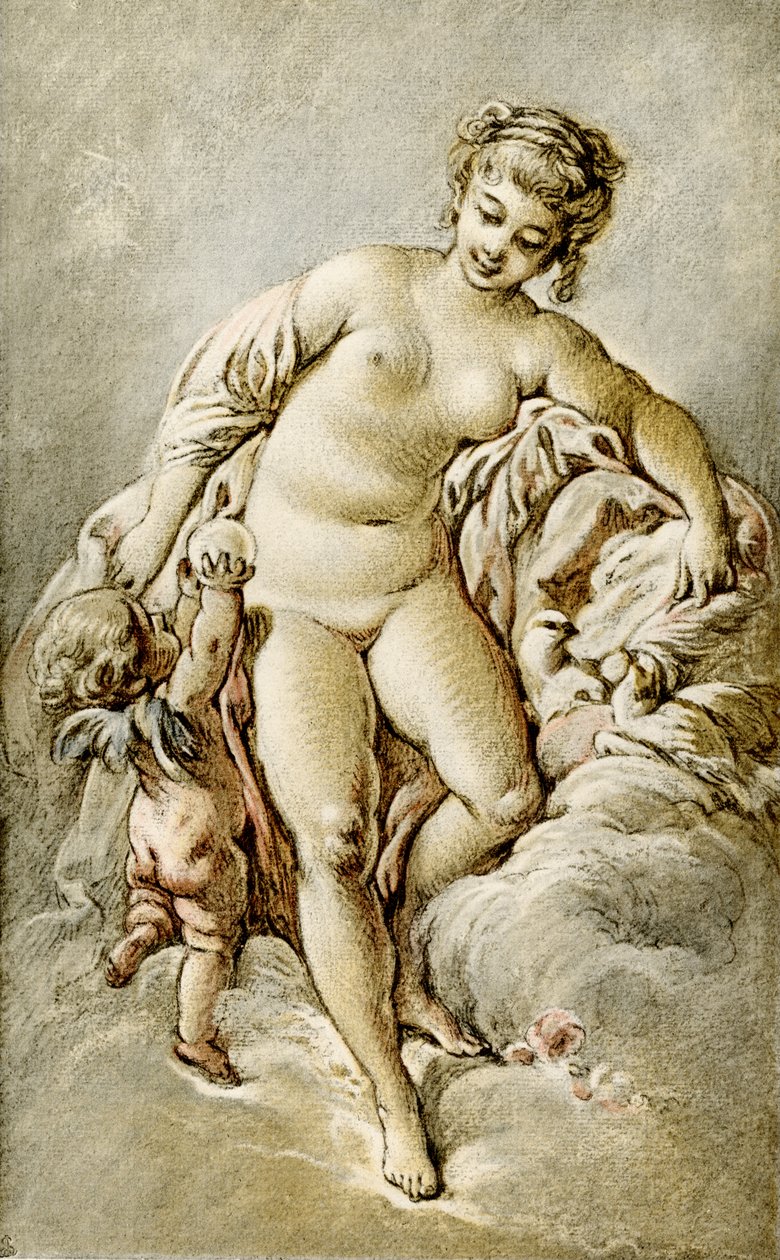 Vênus com os pombos de François Boucher