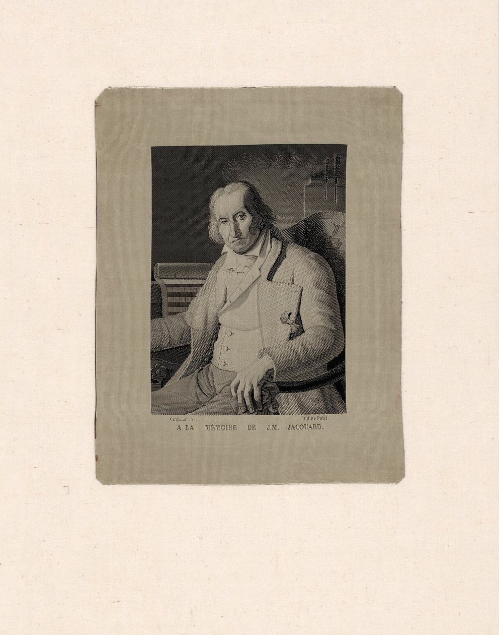 Retrato de Joseph Marie Jacquard (1752-1834) de François Carquillat