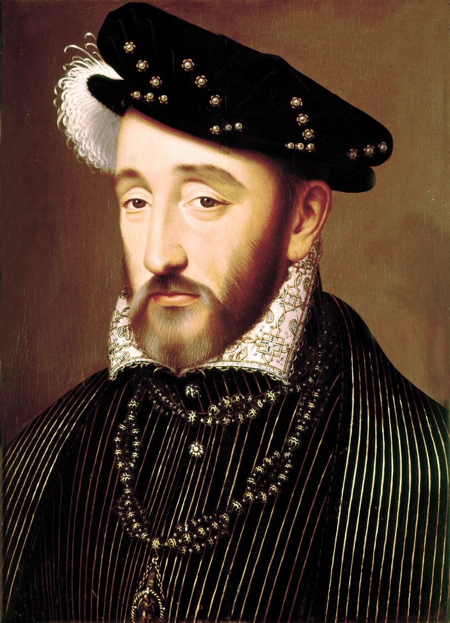 Óleo de Henri II no painel de François Clouet
