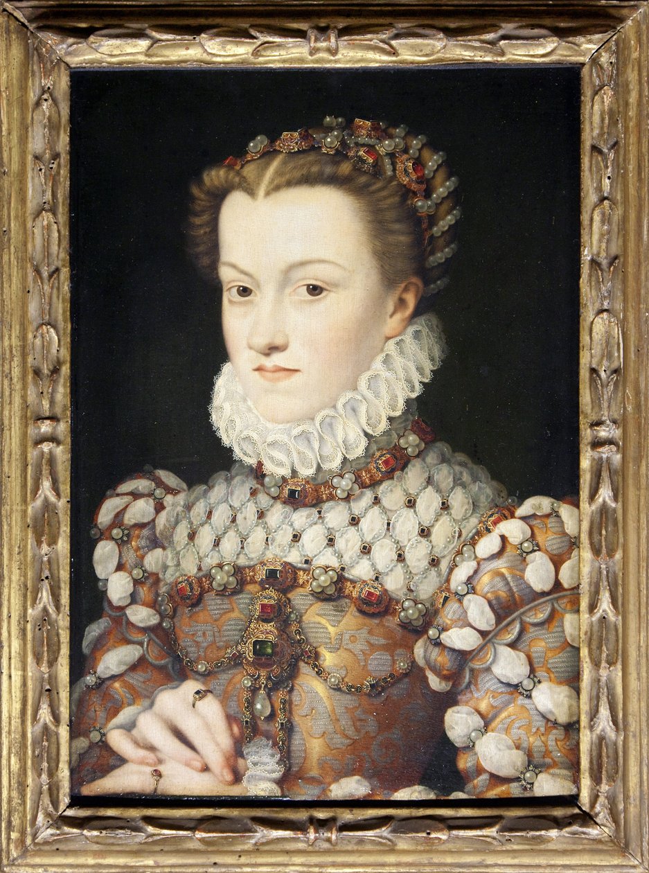 Retrato de Elisabeth da Áustria de François Clouet