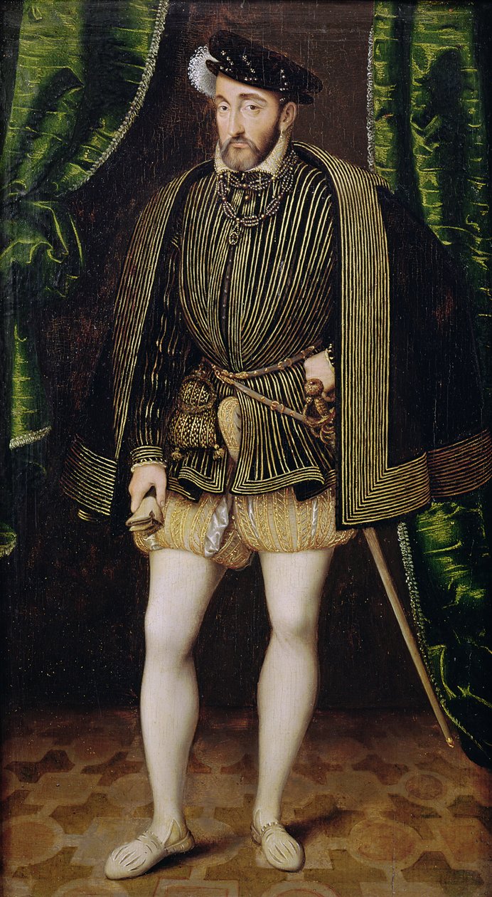 Retrato de Henrique II (1519-1559) de François Clouet
