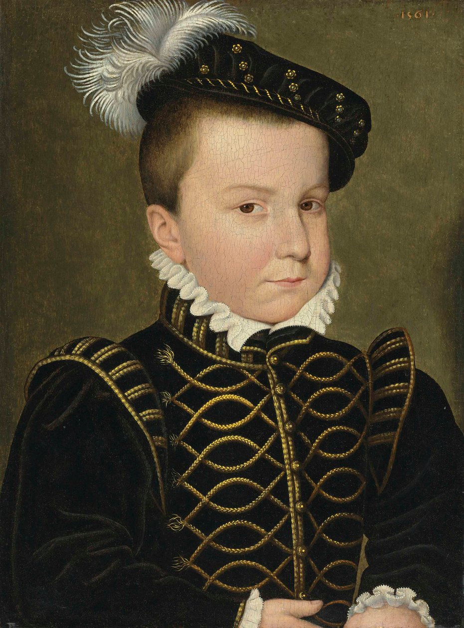 Retrato de Hercule-François, duque de Alençon e de Anjou (1555-1584) de François Clouet