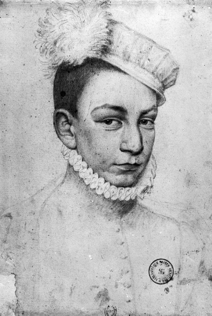 Retrato do rei Carlos IX da França, 1561 de François Clouet