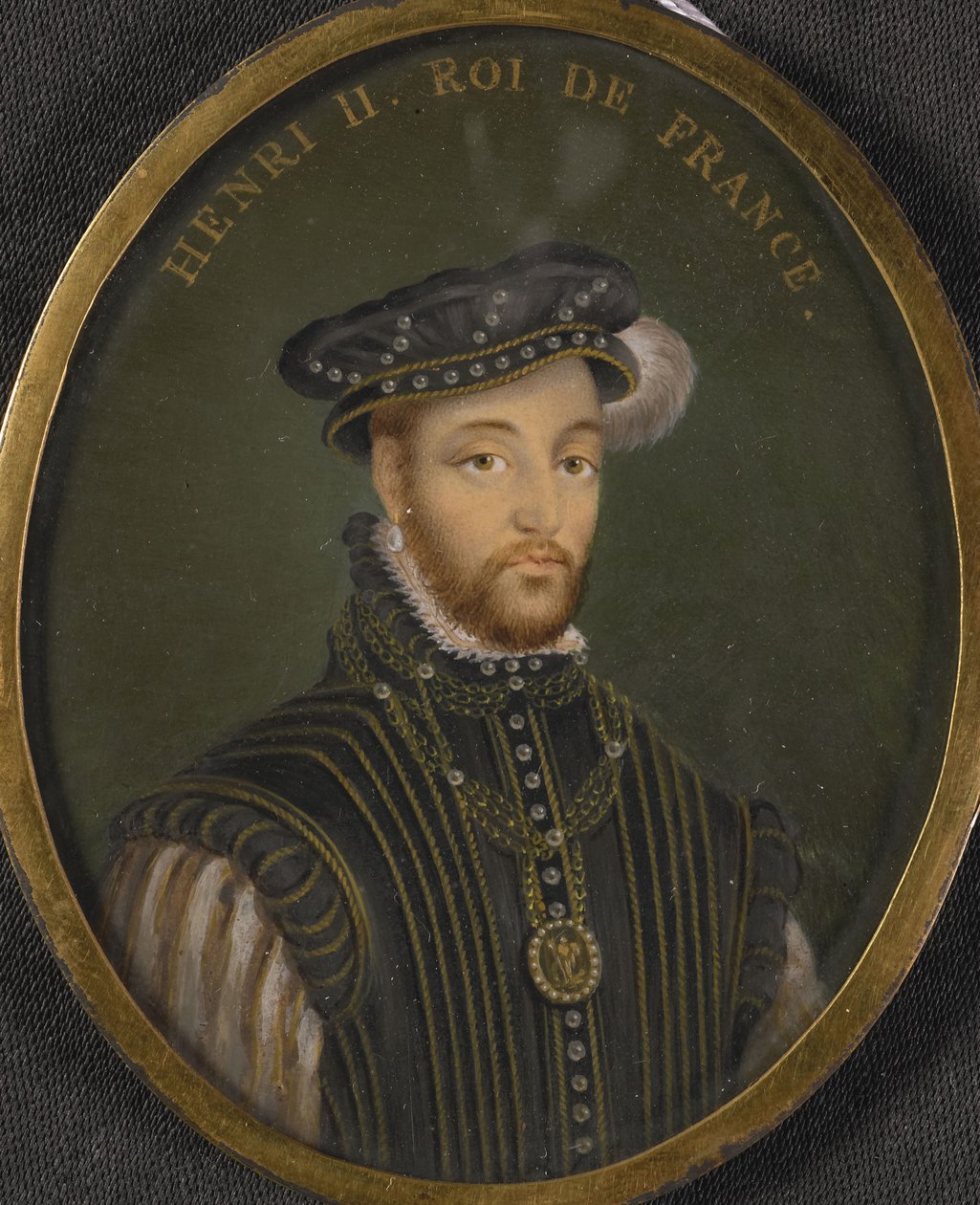 Retrato do rei Henrique II da França cópia de François Clouet