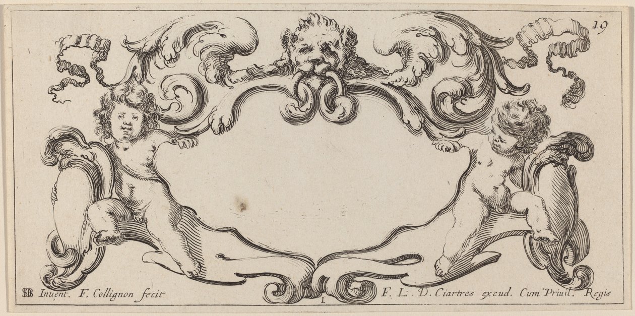 Cartela de François Collignon after Stefano Della Bella