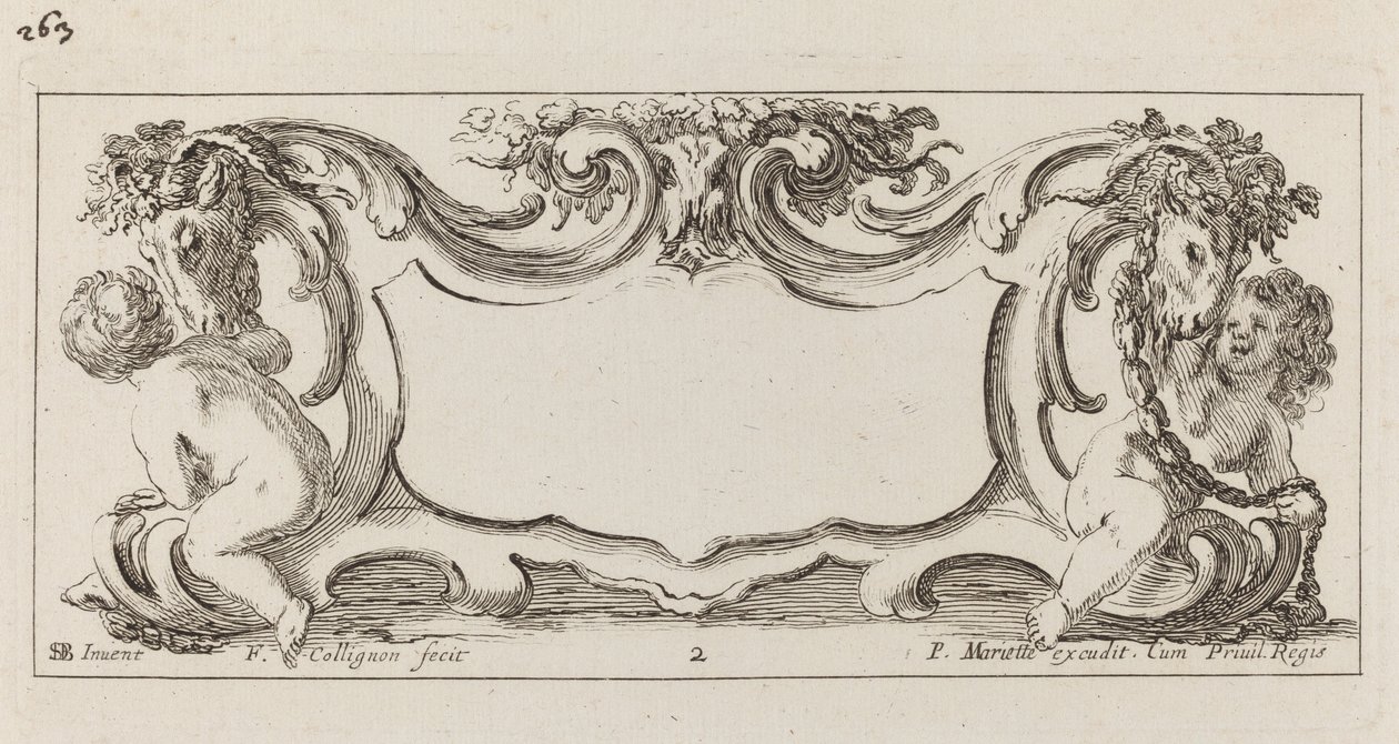 Cartela de François Collignon after Stefano Della Bella