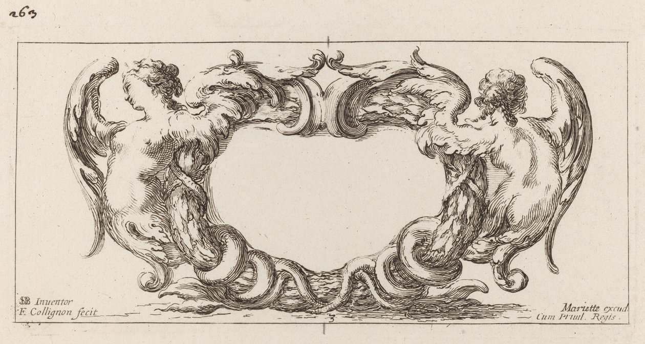Cartela de François Collignon after Stefano Della Bella