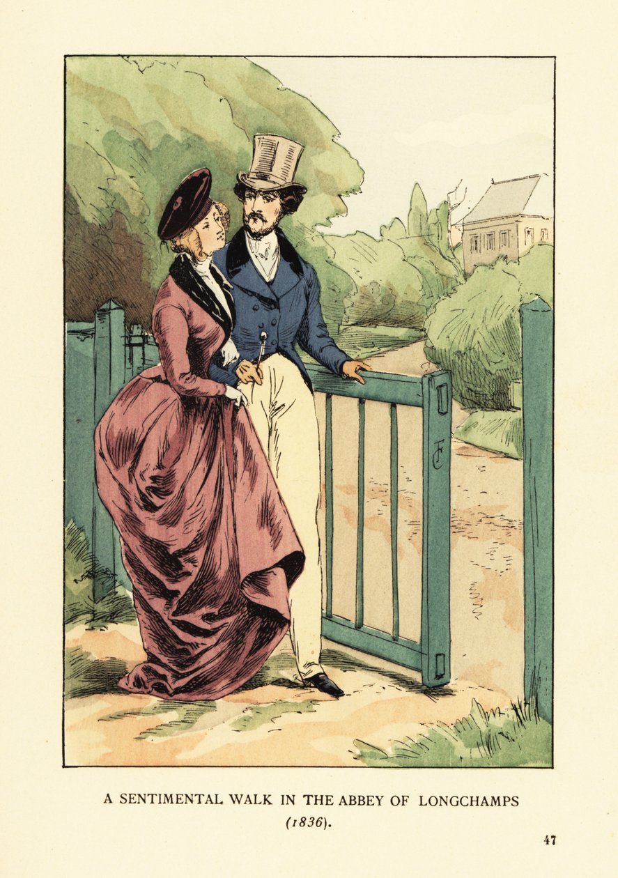 Um passeio sentimental na Abadia de Longchamps de François Courboin
