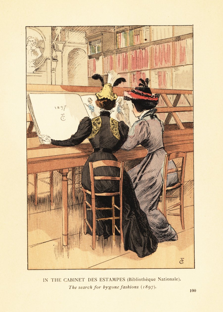 No Gabinete de Estampas, Biblioteca Nacional de François Courboin