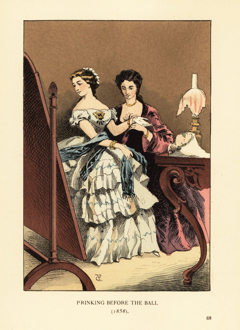 Impressão antes do baile de François Courboin
