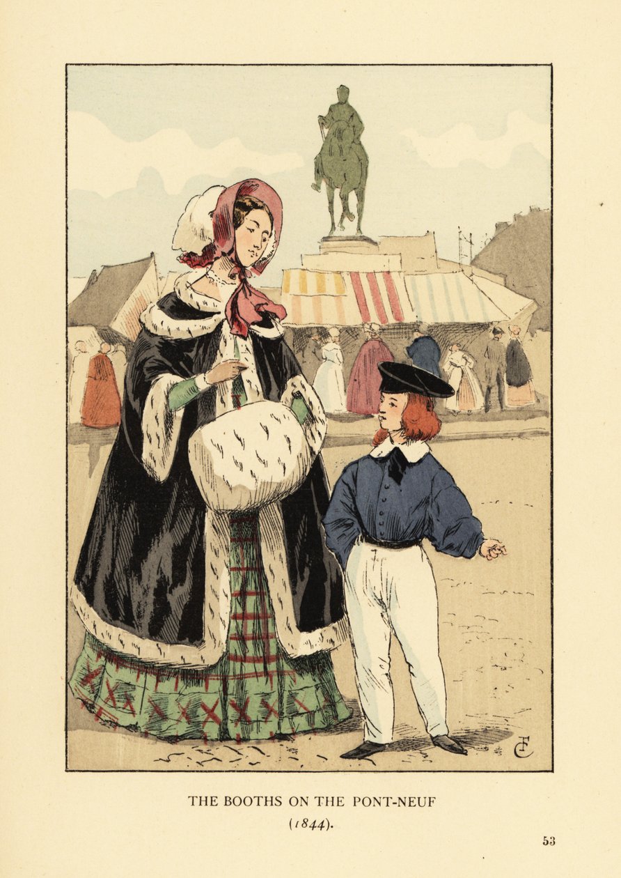 As cabines na Pont Neuf, Paris de François Courboin