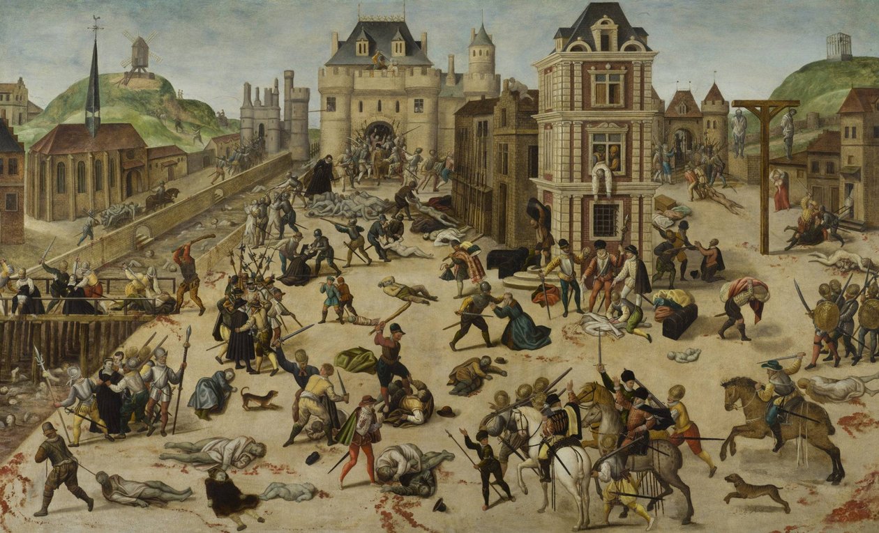 Massacre do dia de São Bartolomeu de Francois Dubois