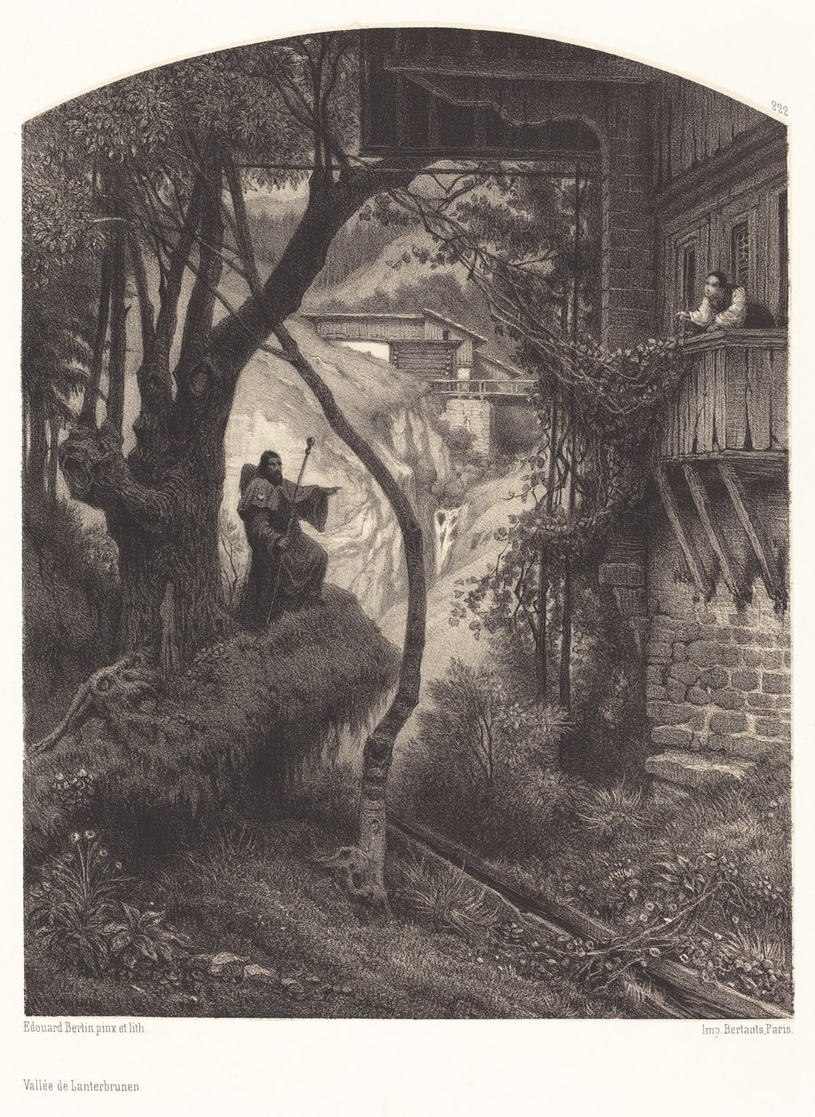 Vale Lauterbrunnen de François Edouard Bertin