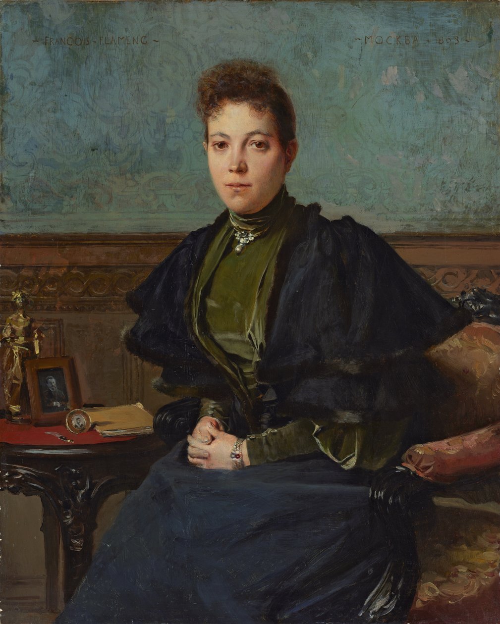 Retrato de Vera Kharitonenko de Francois Flameng