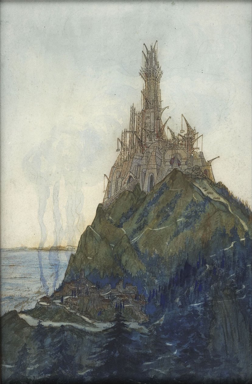 Templo do Pensamento, dedicado a Beethoven, em construção, 1897-1914 de François Garas