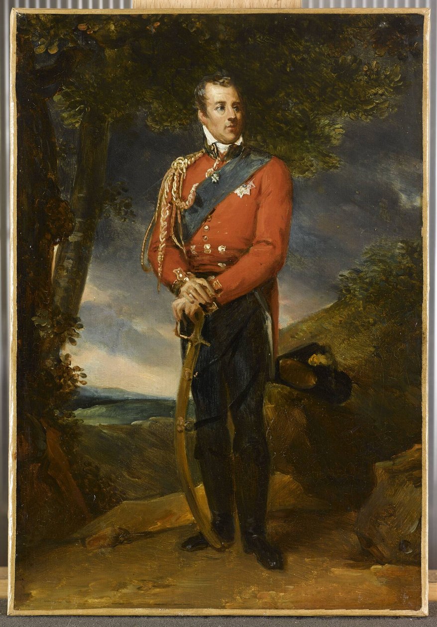 Francês:  Arthur Wellesley, duc de Wellington (1769-1852) Arthur Wellesley, duque de Wellington (1769-1852) de François Gérard