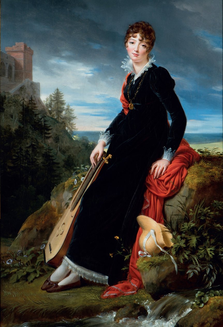 Retrato da Condessa Katarzyna Joanna Gabrielle Starzenska (1782-1862). de François Gérard