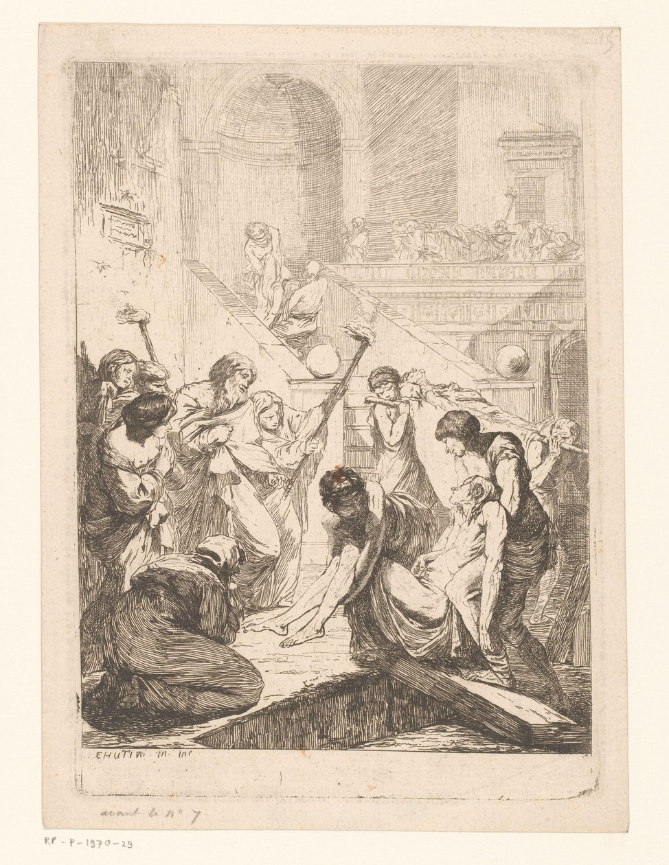 Enterrando os mortos Sete Trabalhos de Misericórdia (título da série) Les sept oeuvres de miséricorde (título da série) de François Hutin