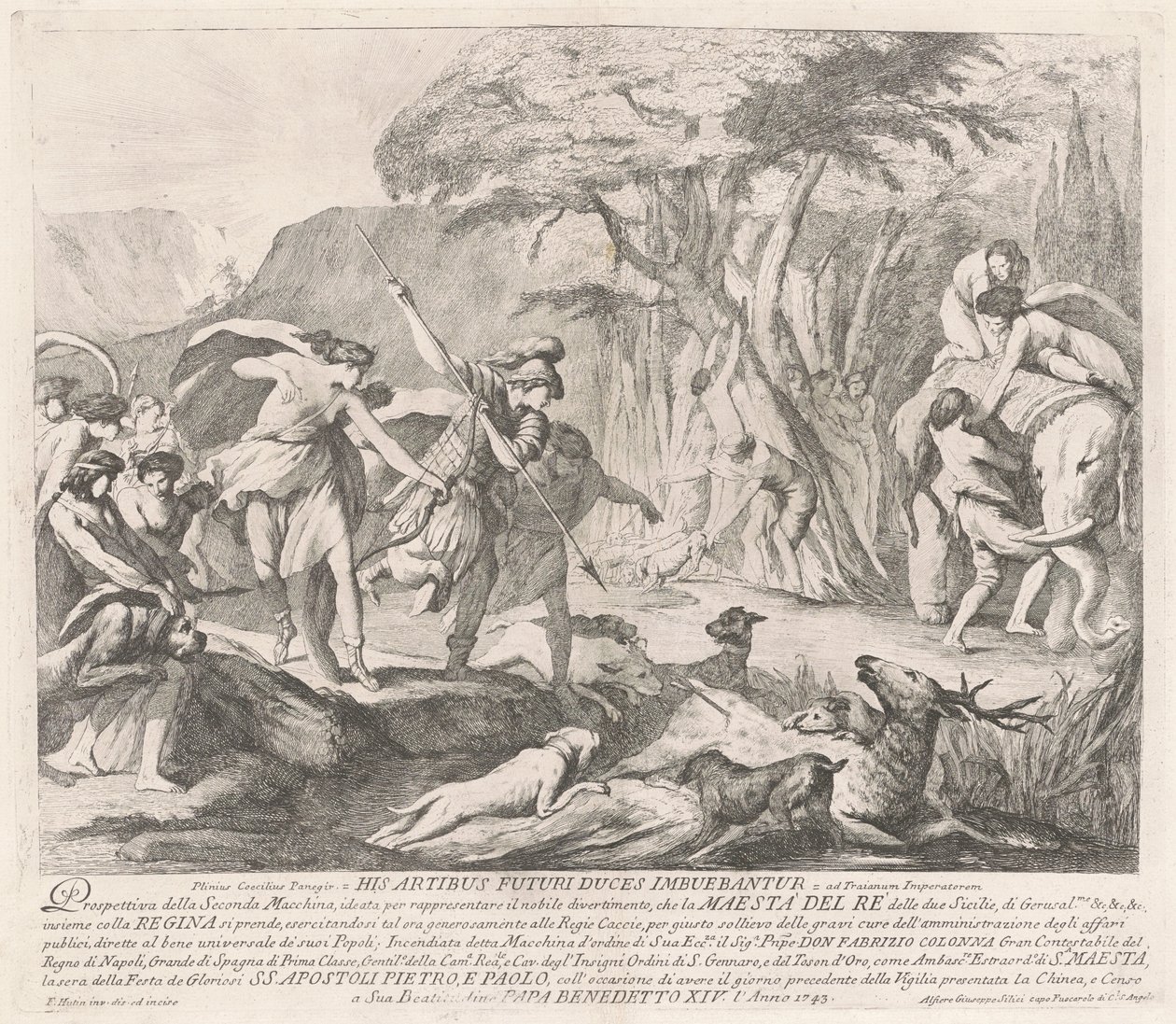 A Seconda Macchina para a Chinea de 1743: A Caçada Real de François Hutin