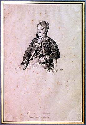 Jean-François Lesueur (1760-1837) 1828 (carvão sobre papel) de François Joseph Heim