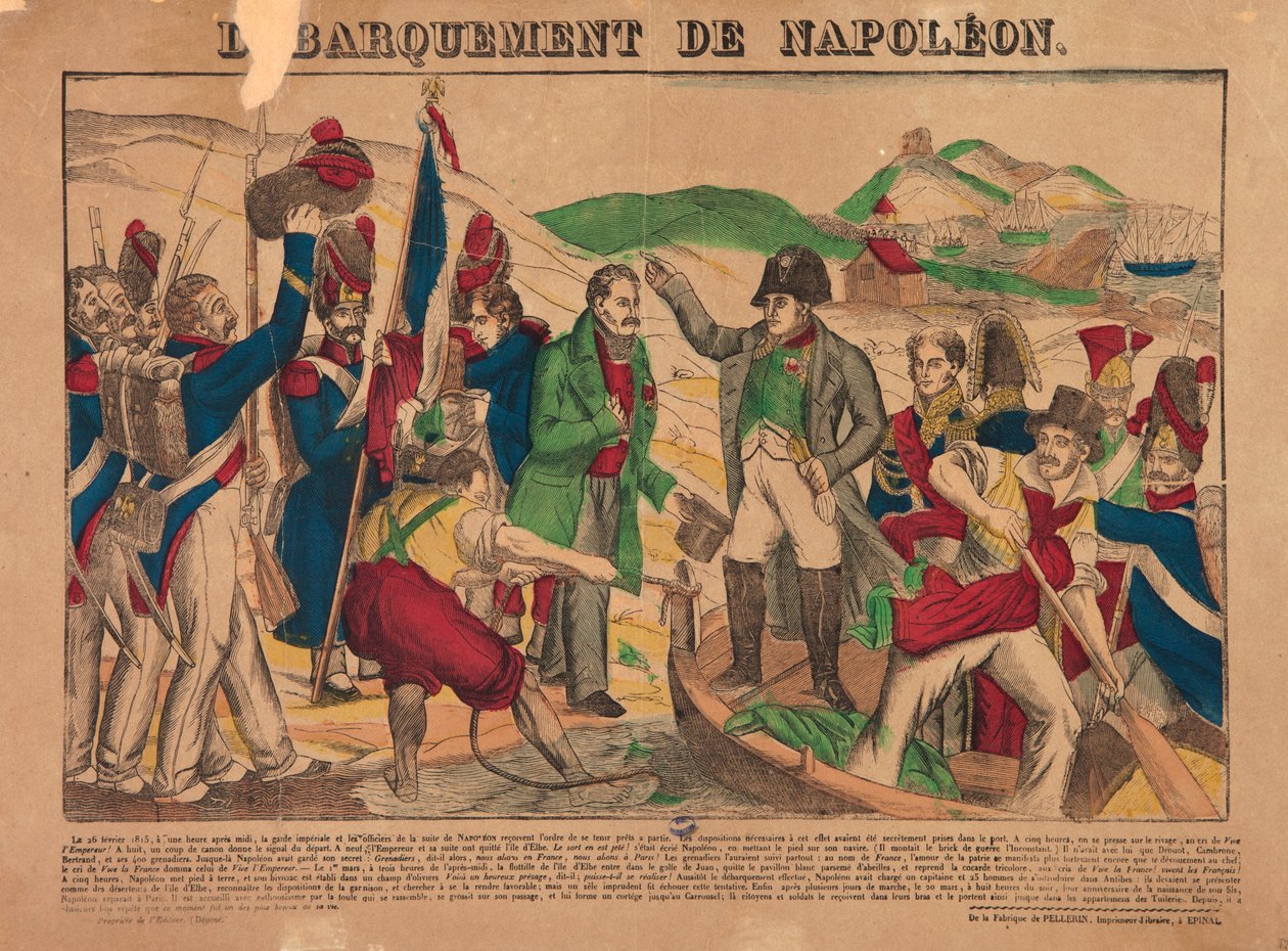 Aterrissagem de Napoleão, 1835 de François Joseph Heim