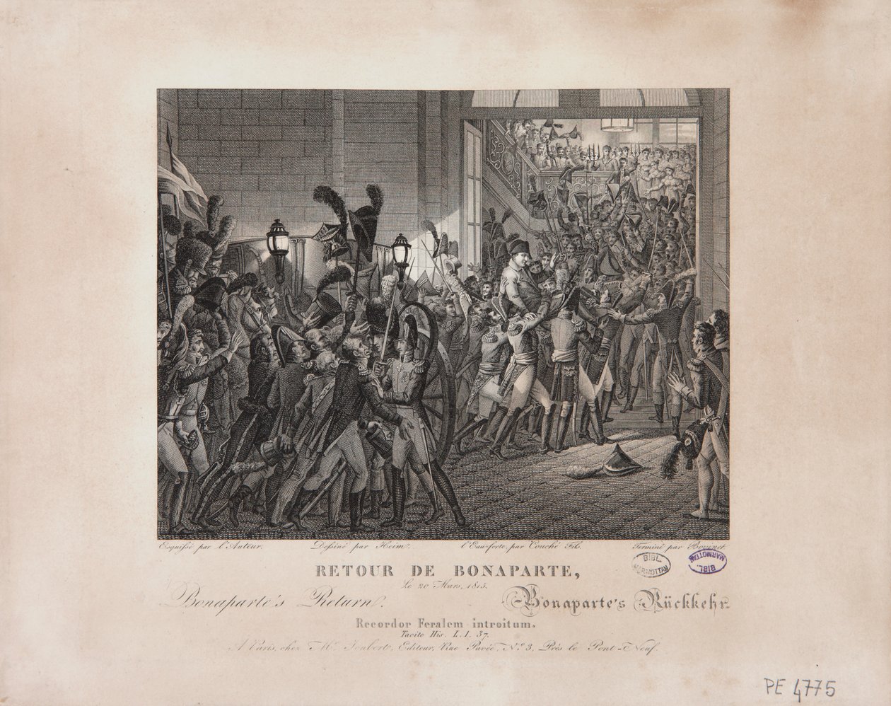 Regresso de Bonaparte, 20 de março de 1815, c.1820 de François Joseph Heim