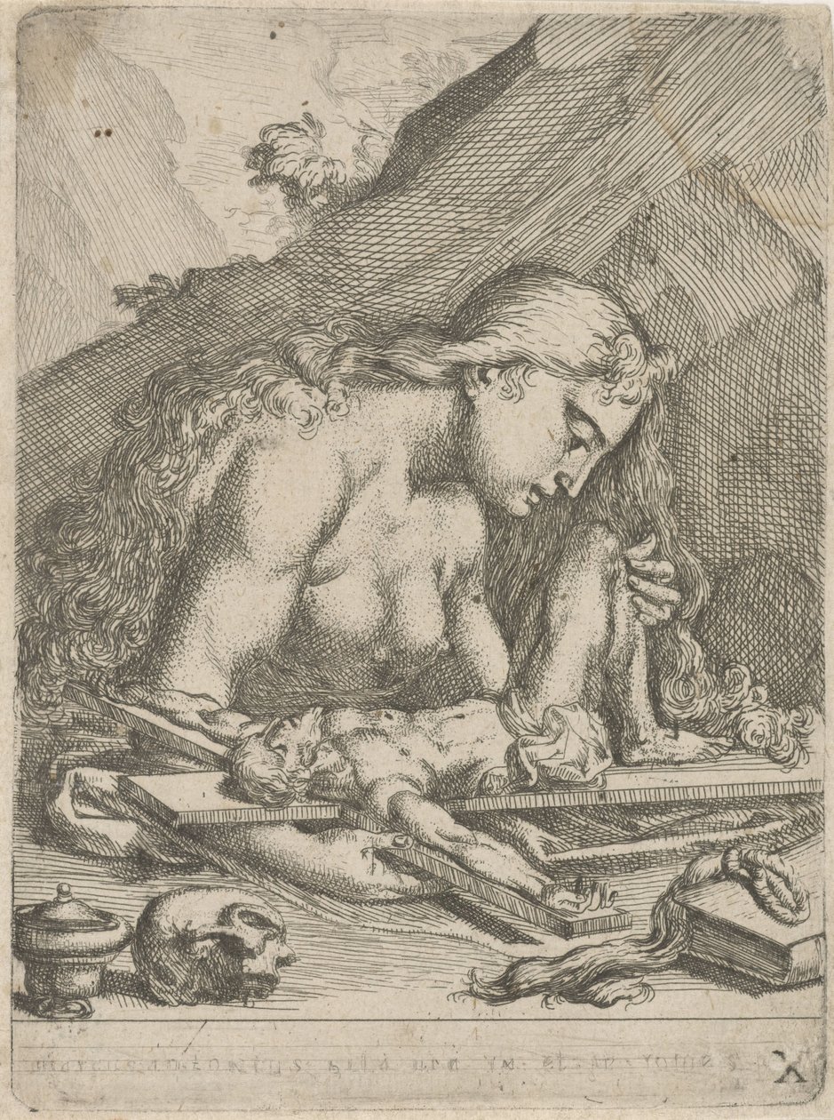 H. Maria Madalena como uma pecadora penitente de François Joseph Lonsing