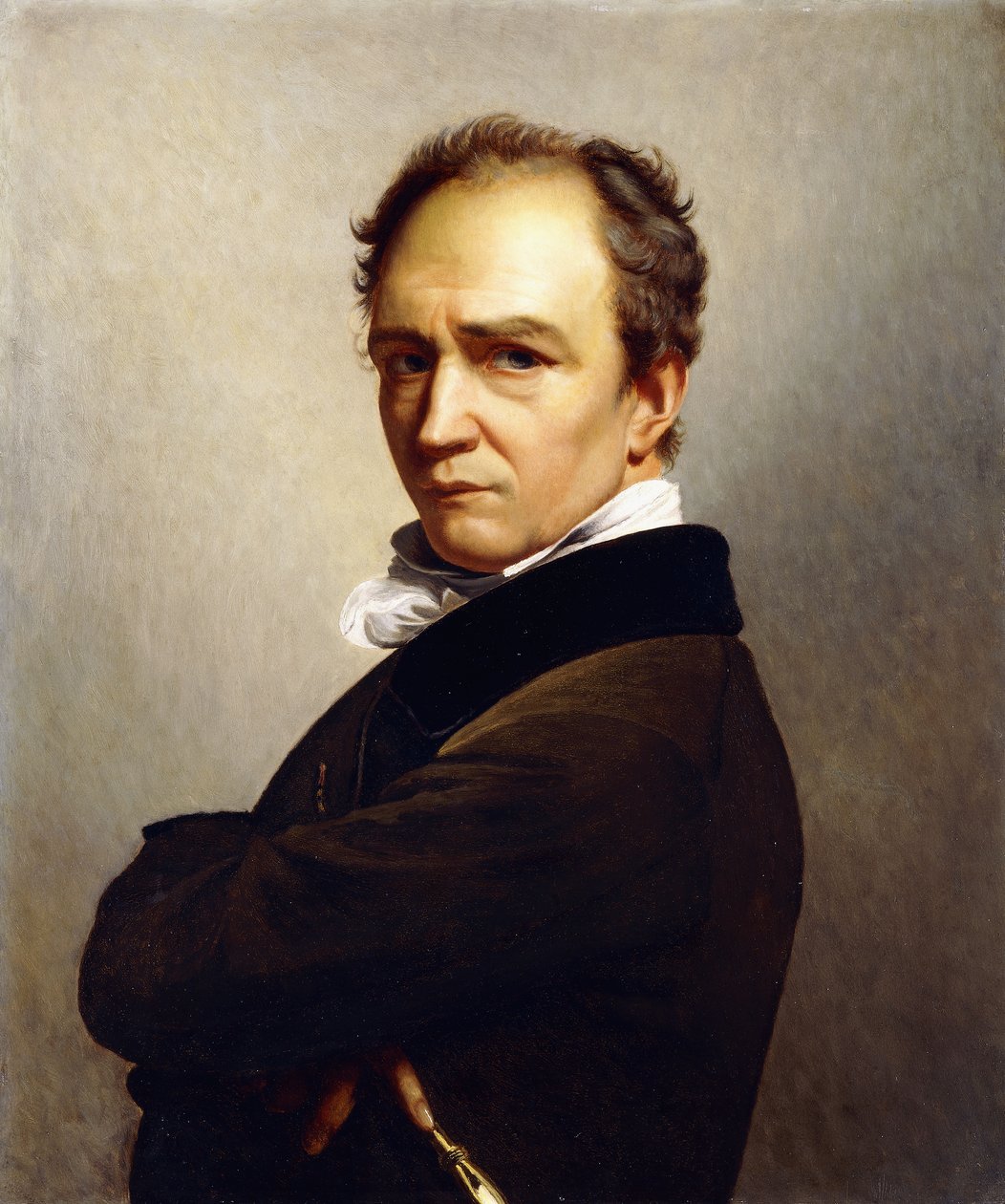 Retrato do artista segurando uma caneta, de François Joseph Navez