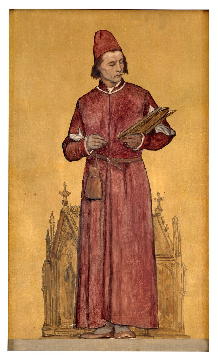 O pintor Hans Memling (óleo sobre tela) de François Joseph Navez