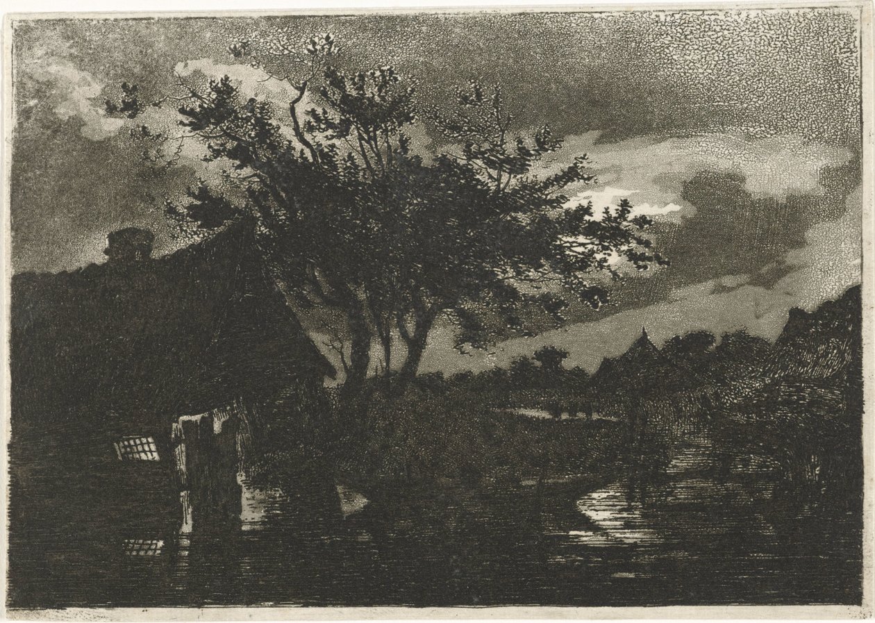Paisagem do rio com fazenda de François Joseph Pfeiffer (II)