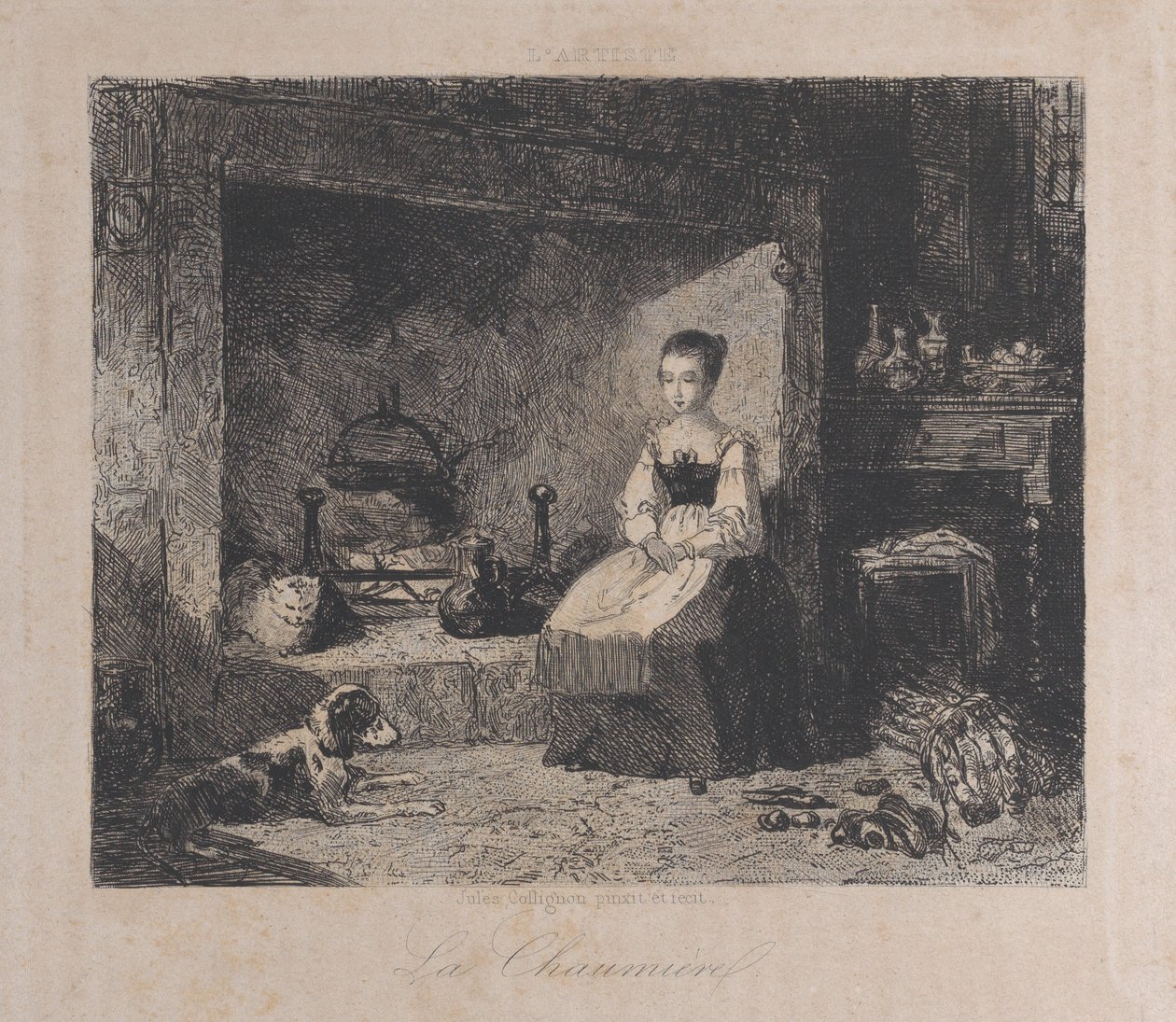 The Cottage La Chaumière, 1800-50., 1800-50. de François Jules Collignon