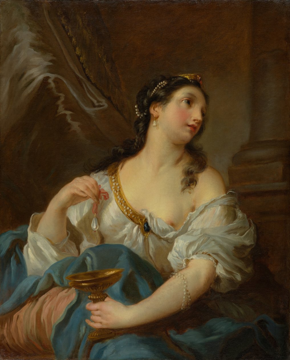 Cleópatra, cerca de 1722-1724 (óleo sobre tela) de François Le Moyne