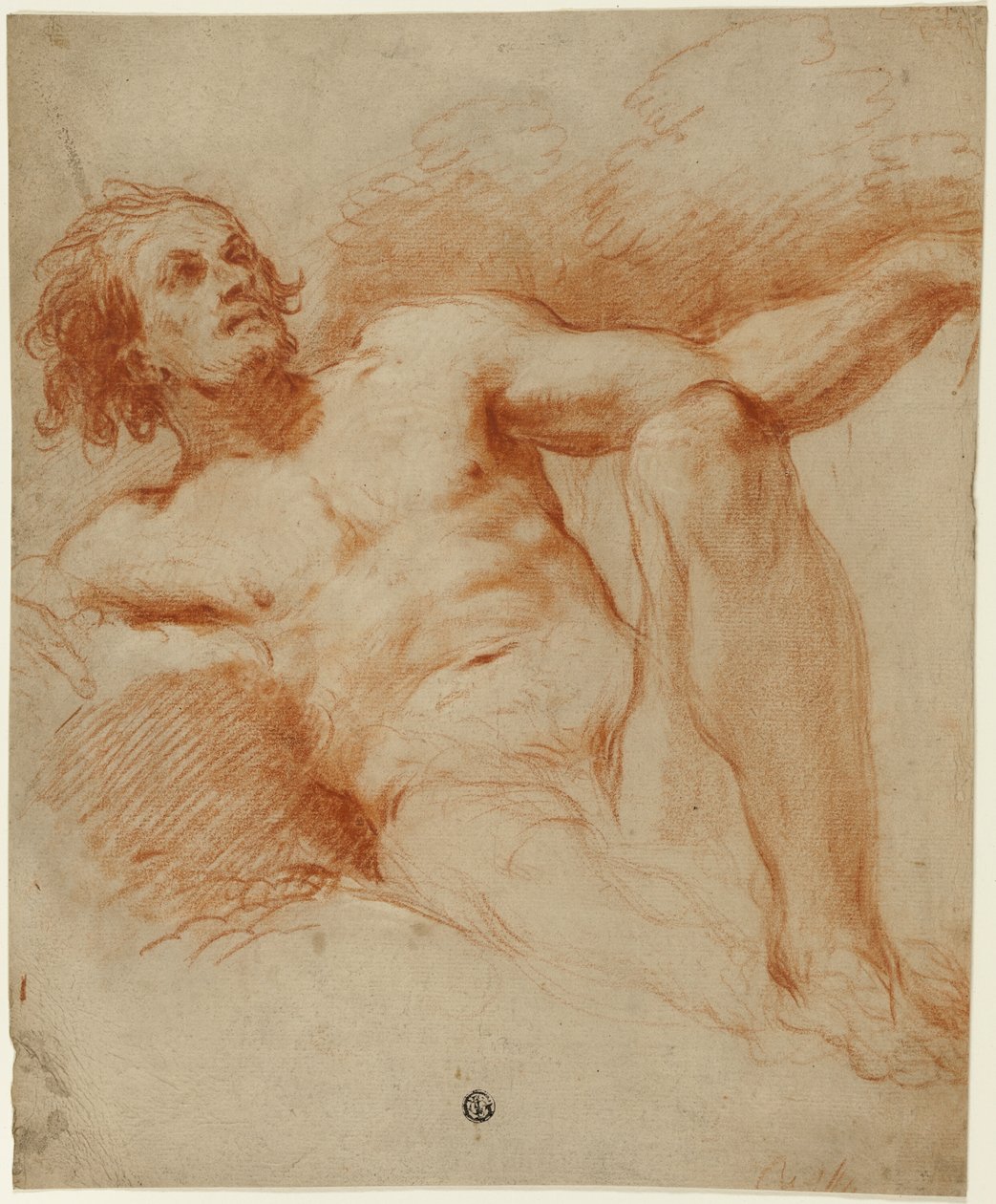 Nu Masculino Sentado de François Le Moyne