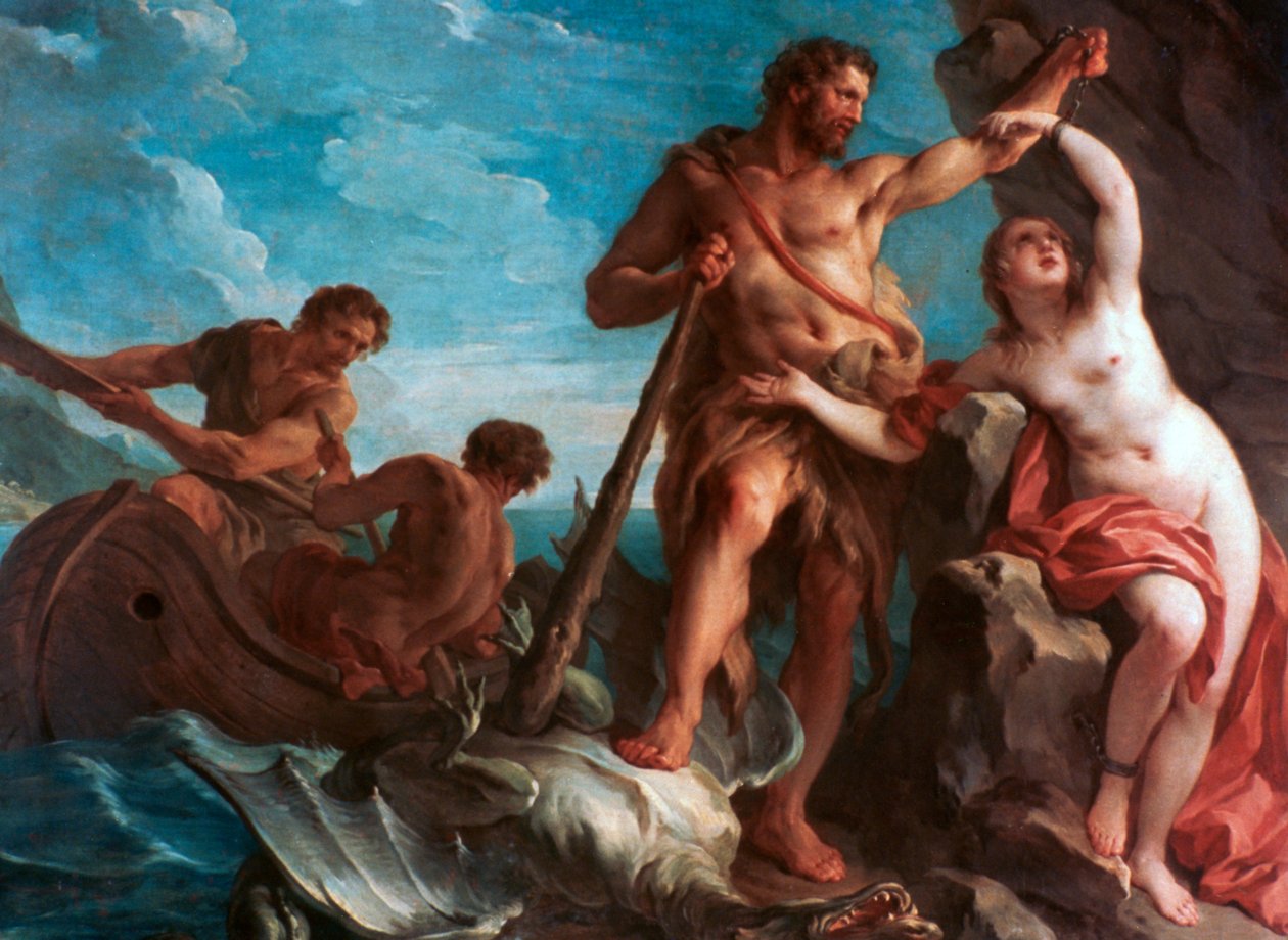 Heracles Delivering Hesione, c1708-1737 de François Lemoyne