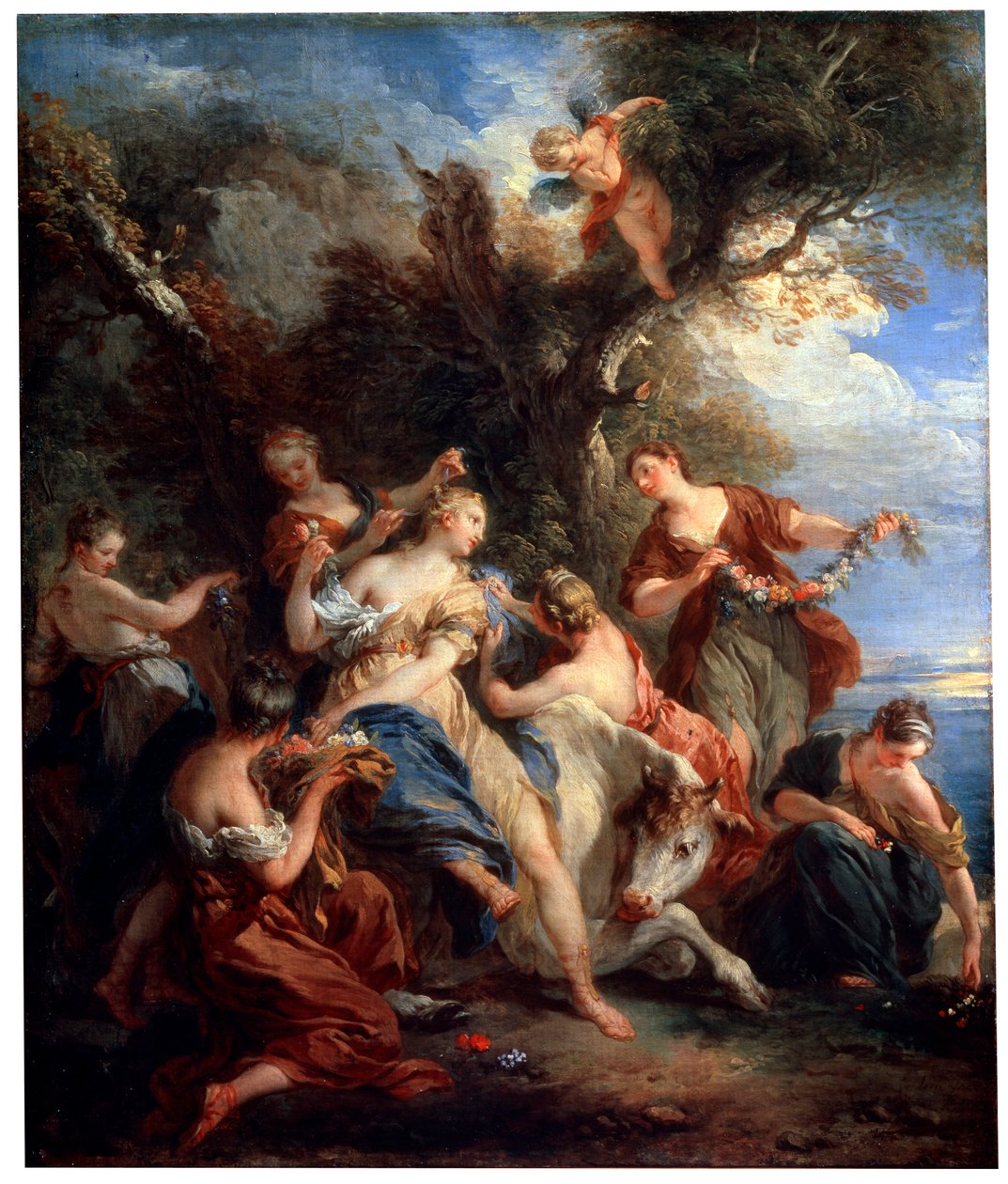 A violação da Europa, c1725 de François Lemoyne