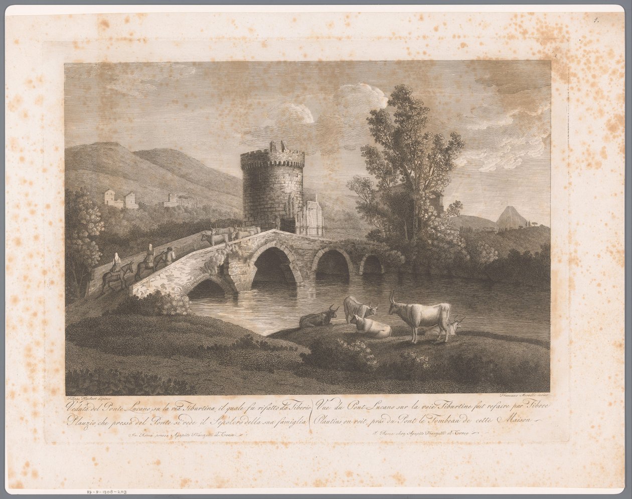 Vista da Ponte Lucano Vistas de Roma (título da série) de François Morel